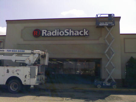CAM Electric Radio Shack Sign